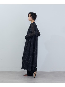 【ADIEU TRISTESSE】コットンオーガンジードット刺繍ワンピース 詳細画像 ブラック 10