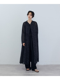 【ADIEU TRISTESSE】コットンオーガンジードット刺繍ワンピース 詳細画像 ブラック 8