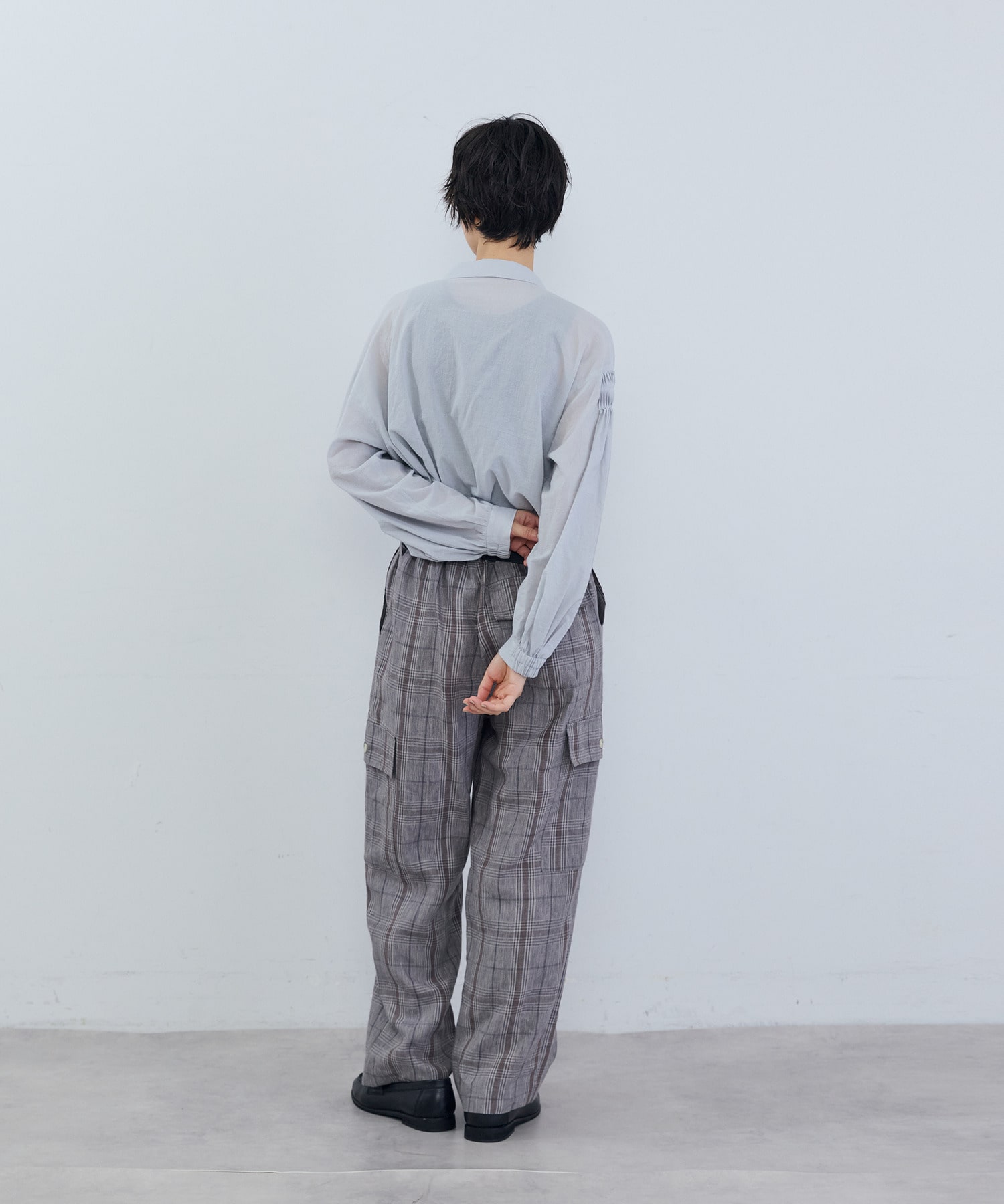 【ADIEU TRISTESSE】リネンカーゴパンツ 詳細画像 ブラウン 13