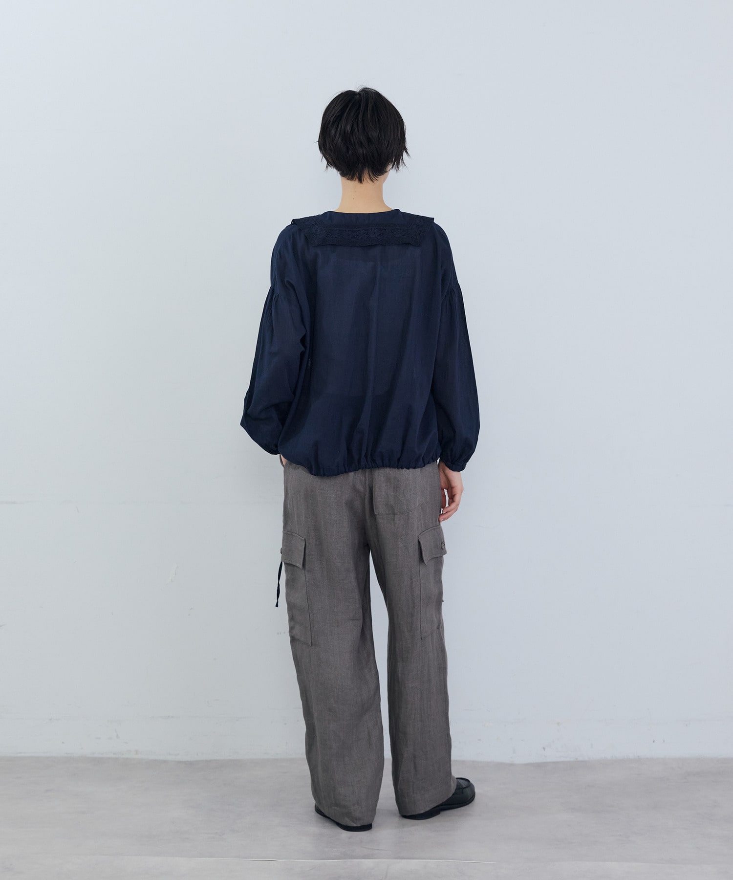 【ADIEU TRISTESSE】リネンカーゴパンツ 詳細画像 ブラウン 22