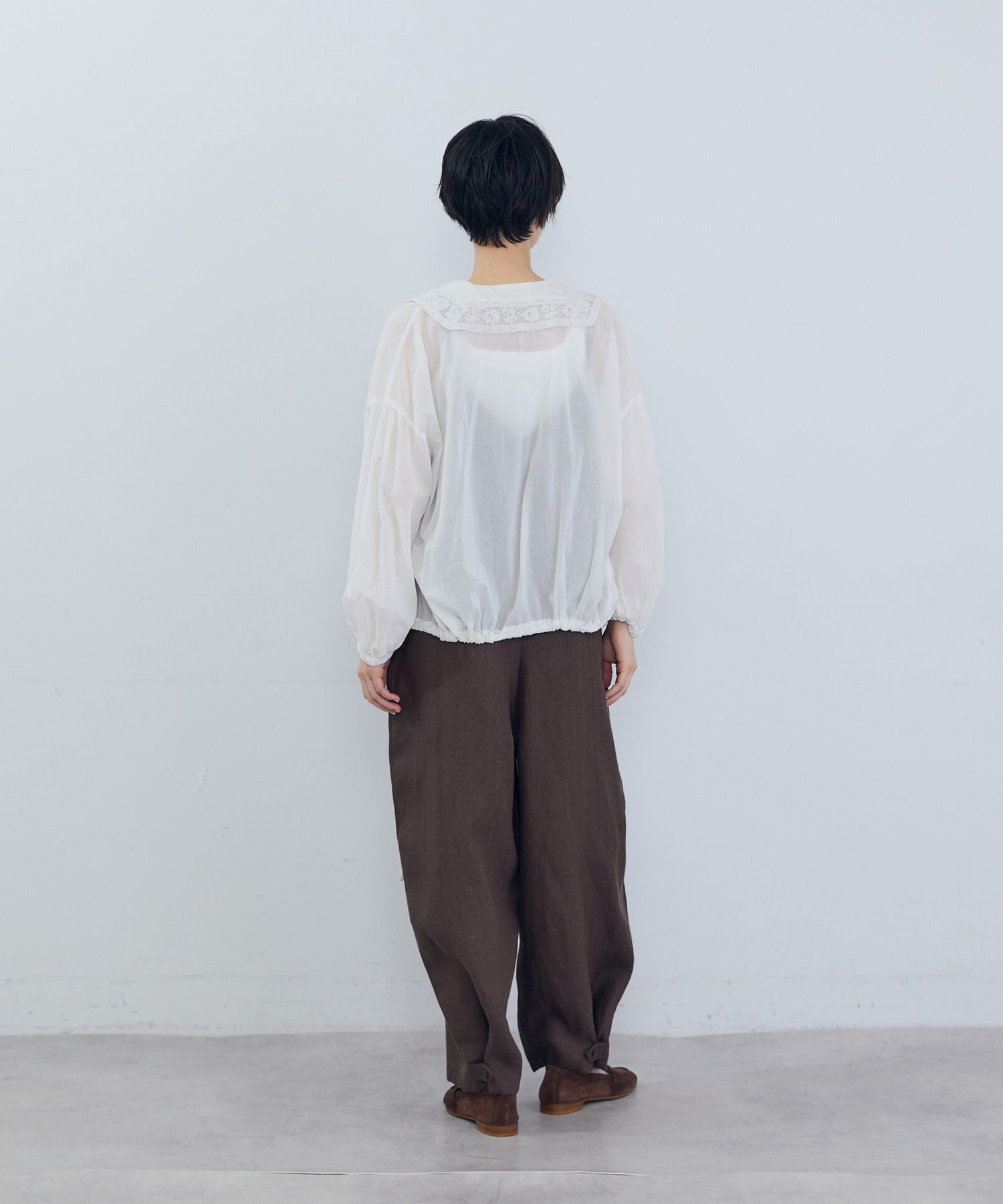 【ADIEU TRISTESSE】リネンサロペット 詳細画像 カーキ 11