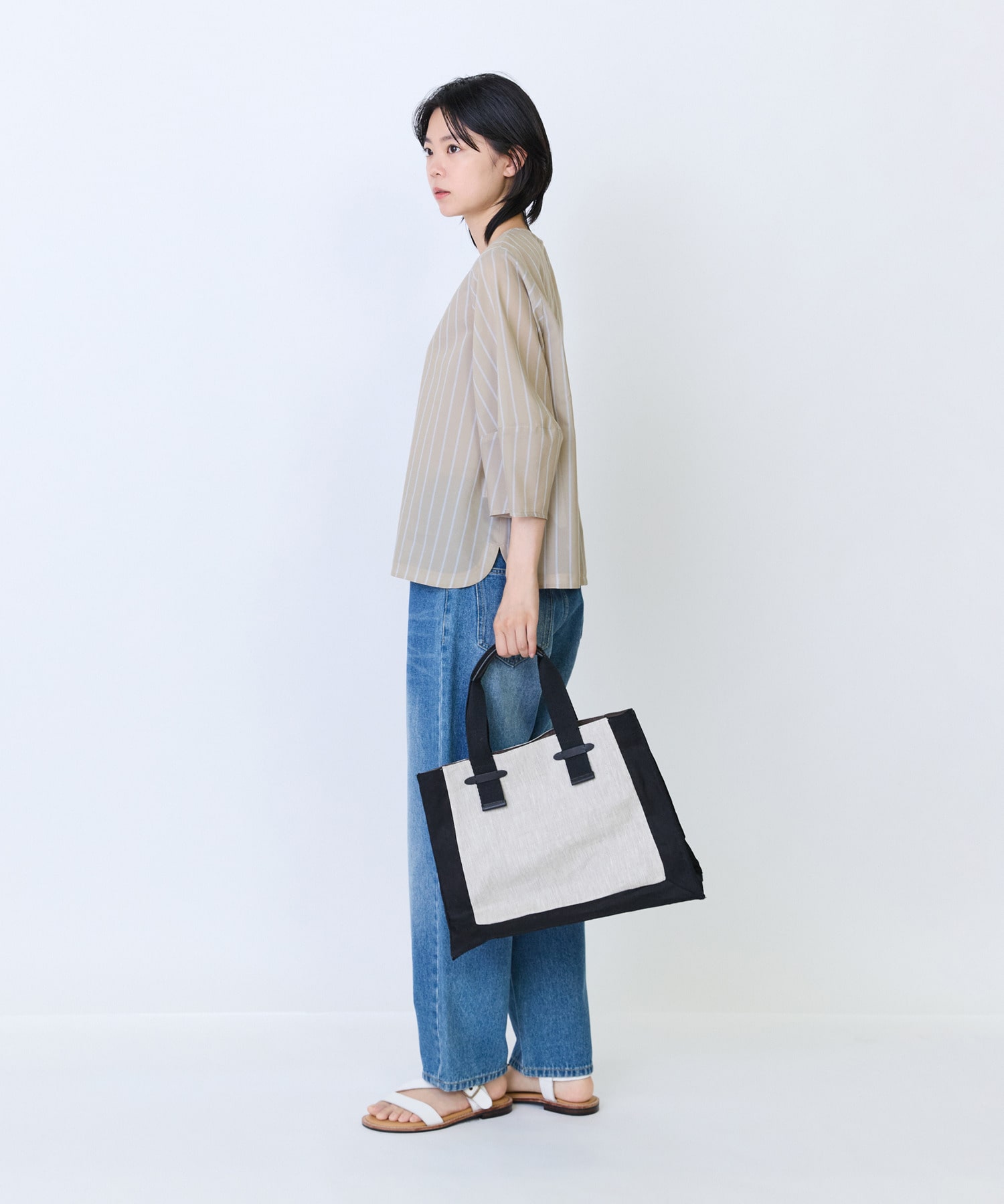 【LOISIR】額縁配色バッグ 詳細画像 ブラウン系その他 6