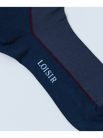 【LOISIR】カラーブロッキングソックス 詳細画像 ブルー系その他 9