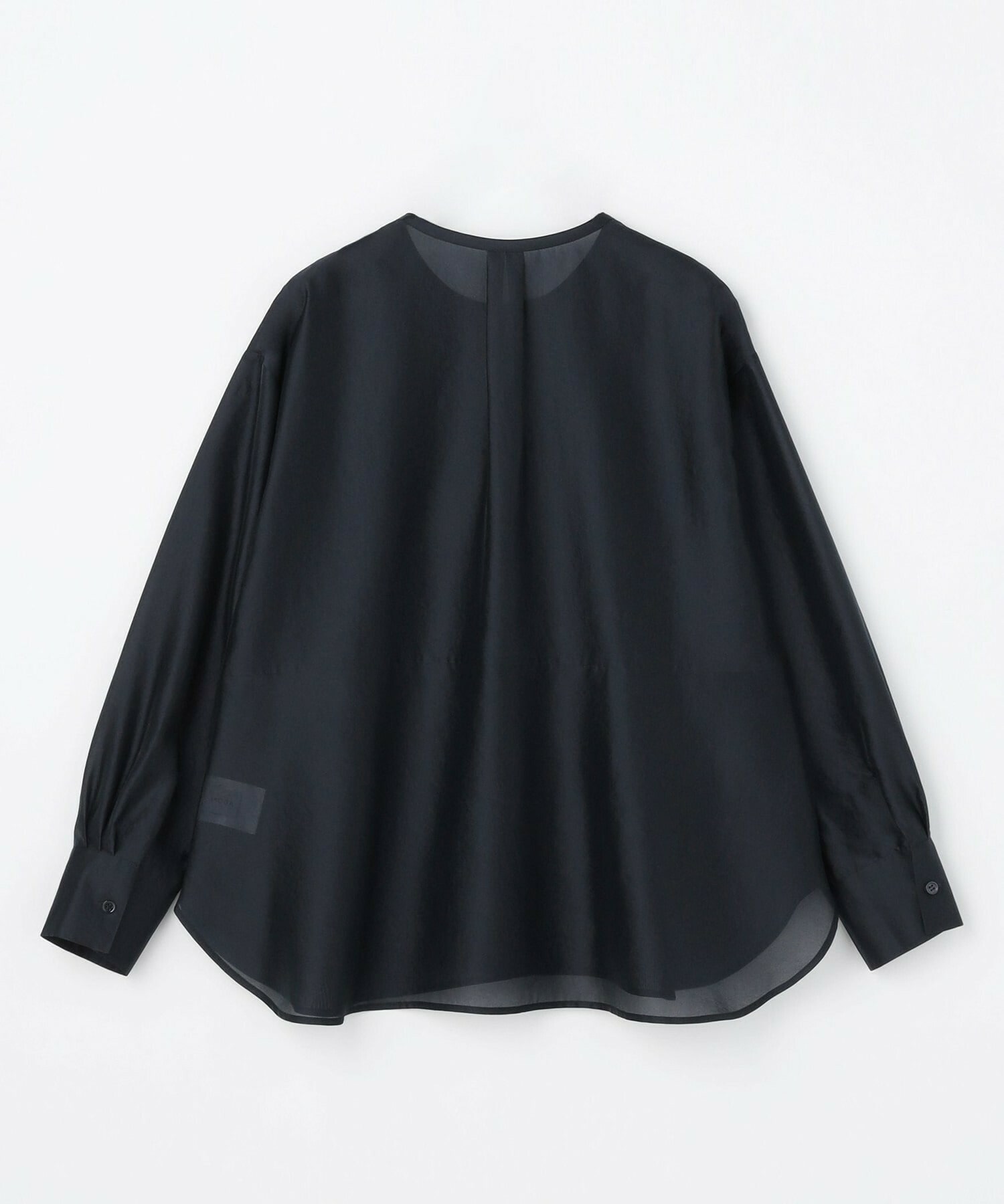 【MOGA】ブライトエアーポリラウンドネックブラウス 詳細画像 ネイビー 24