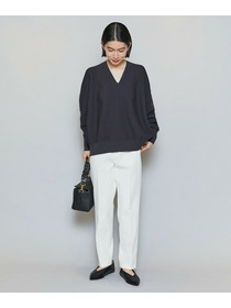 【MOGA】コットンフォートVネックニットプルオーバー 詳細画像 チャコールグレー 13