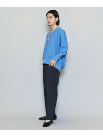 【MOGA】コットンフォートVネックニットプルオーバー 詳細画像 チャコールグレー 3