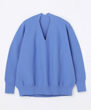 【MOGA】コットンフォートVネックニットプルオーバー 詳細画像 ライトブルー 2