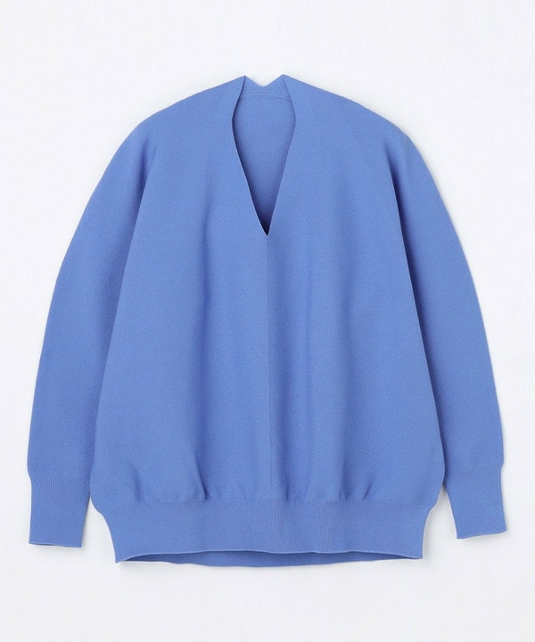 コットンフォートVネックニットプルオーバー 詳細画像 ライトブルー 2