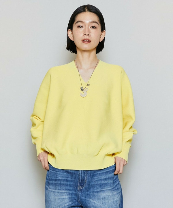 【MOGA】コットンフォートVネックニットプルオーバー