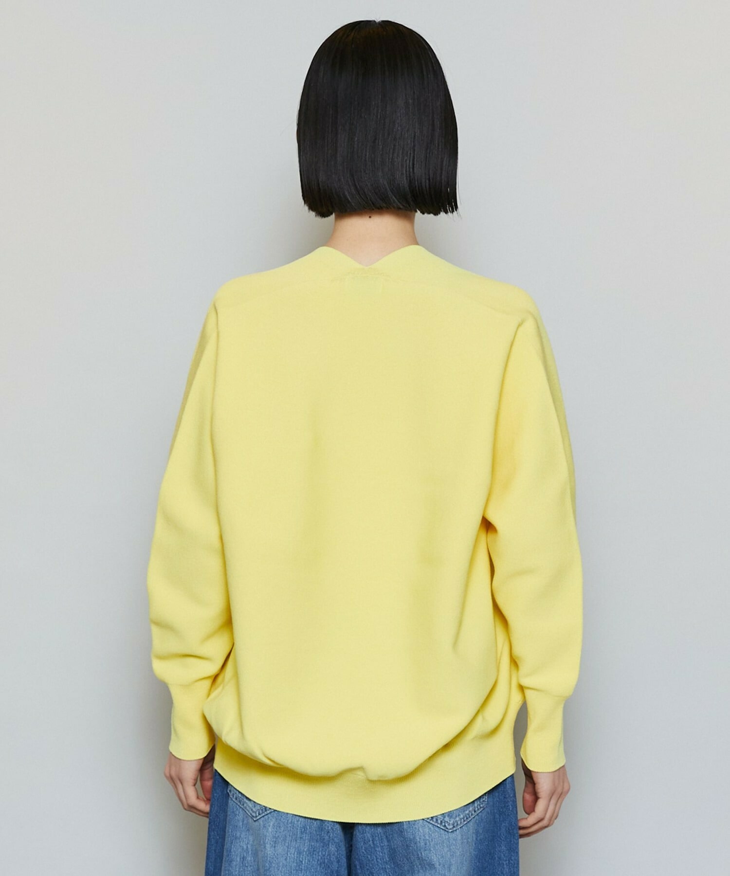 【MOGA】コットンフォートVネックニットプルオーバー 詳細画像 チャコールグレー 22