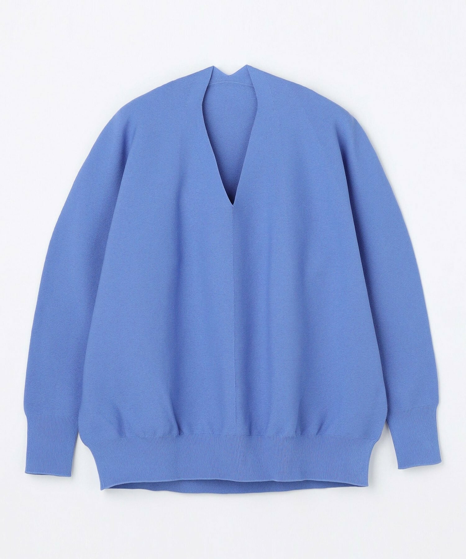 【MOGA】コットンフォートVネックニットプルオーバー 詳細画像 ライトブルー 2