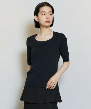 【MOGA】フルーレニットトップス 詳細画像 ブラック 1