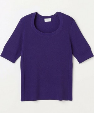 【MOGA】フルーレニットトップス 詳細画像 パープル 2