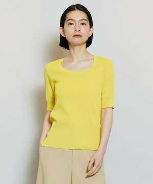 【MOGA】フルーレニットトップス 詳細画像 イエロー 1