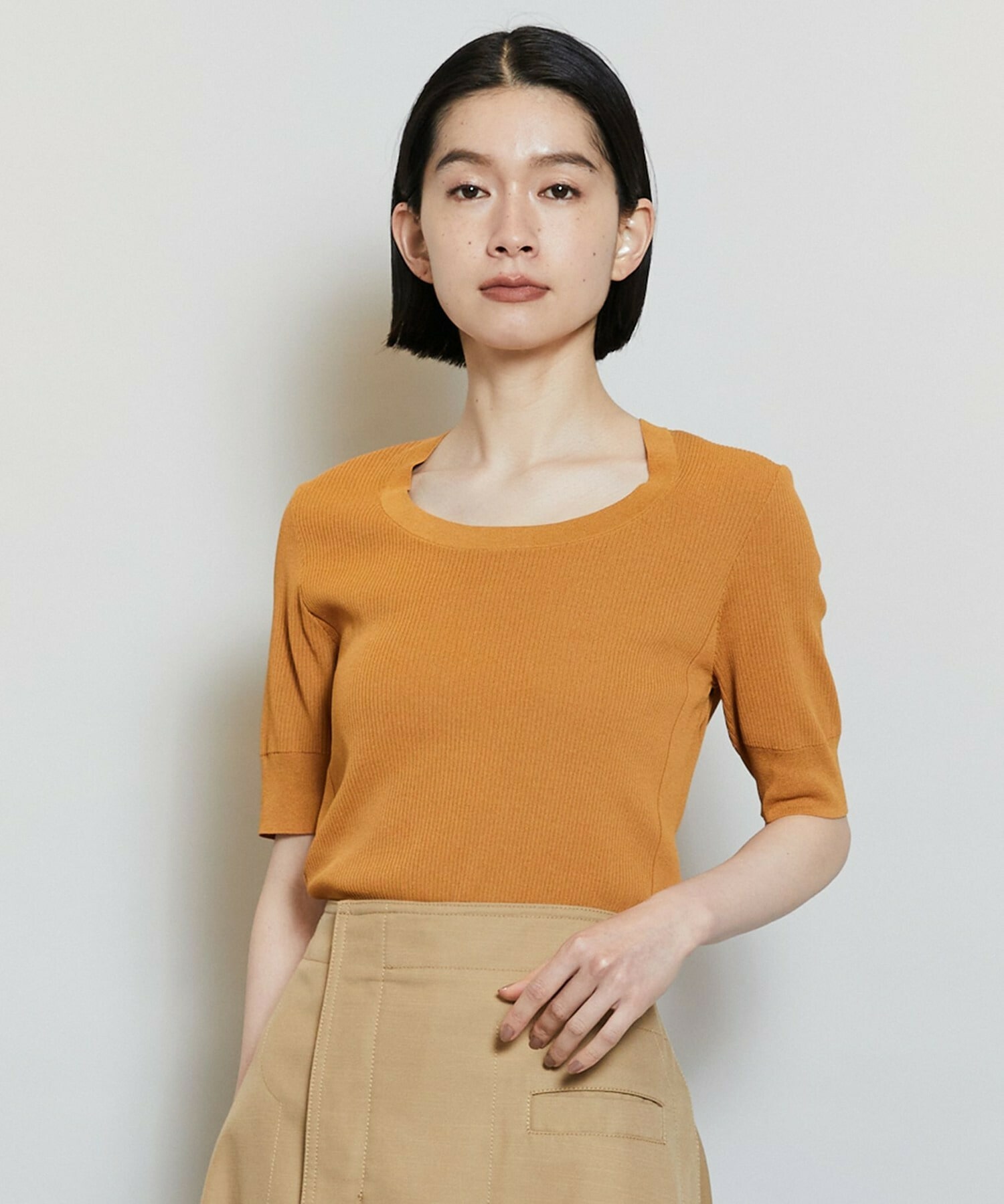 【MOGA】フルーレニットトップス 詳細画像 ゴールド 1