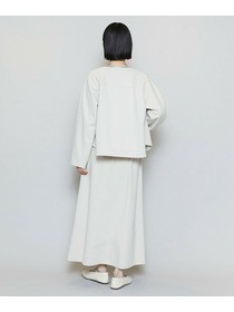 【MOGA】P/Cポンチノーカラージャケット 詳細画像 ネイビー 6