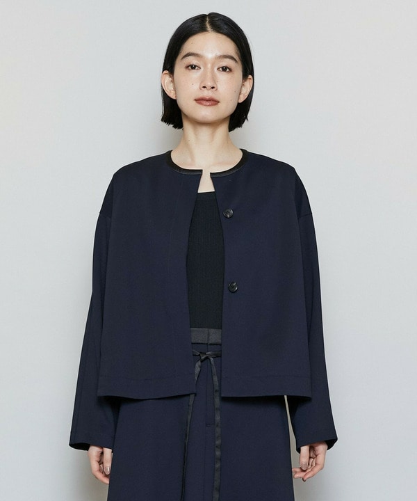 P/Cポンチノーカラージャケット 詳細画像 ネイビー 1