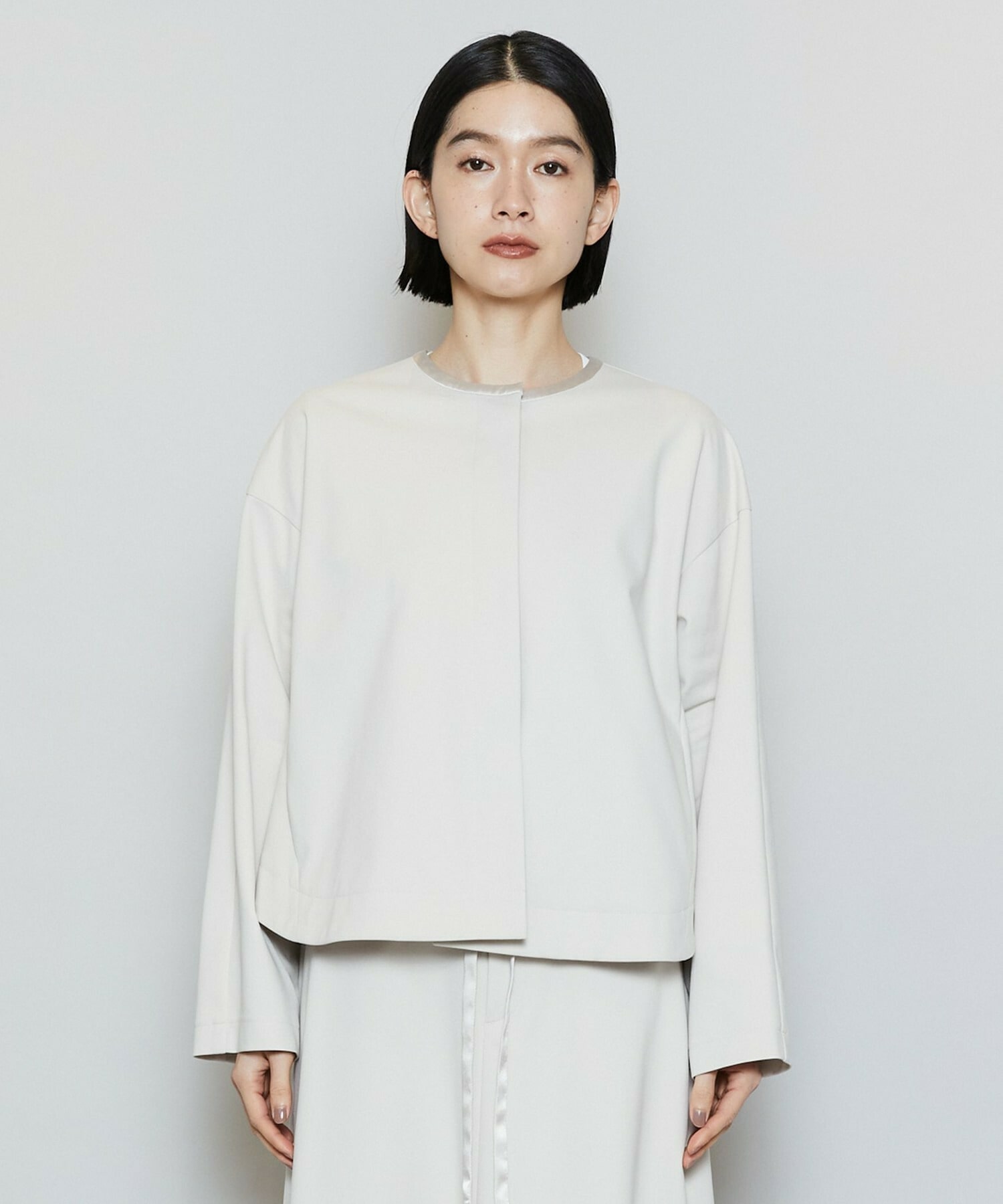 【MOGA】P/Cポンチノーカラージャケット 詳細画像 ネイビー 19