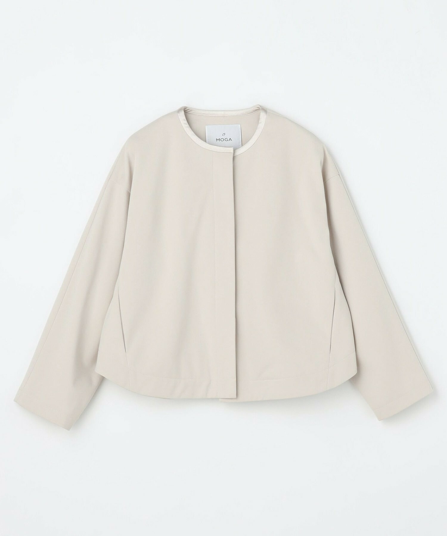 【MOGA】P/Cポンチノーカラージャケット 詳細画像 ベージュ 2