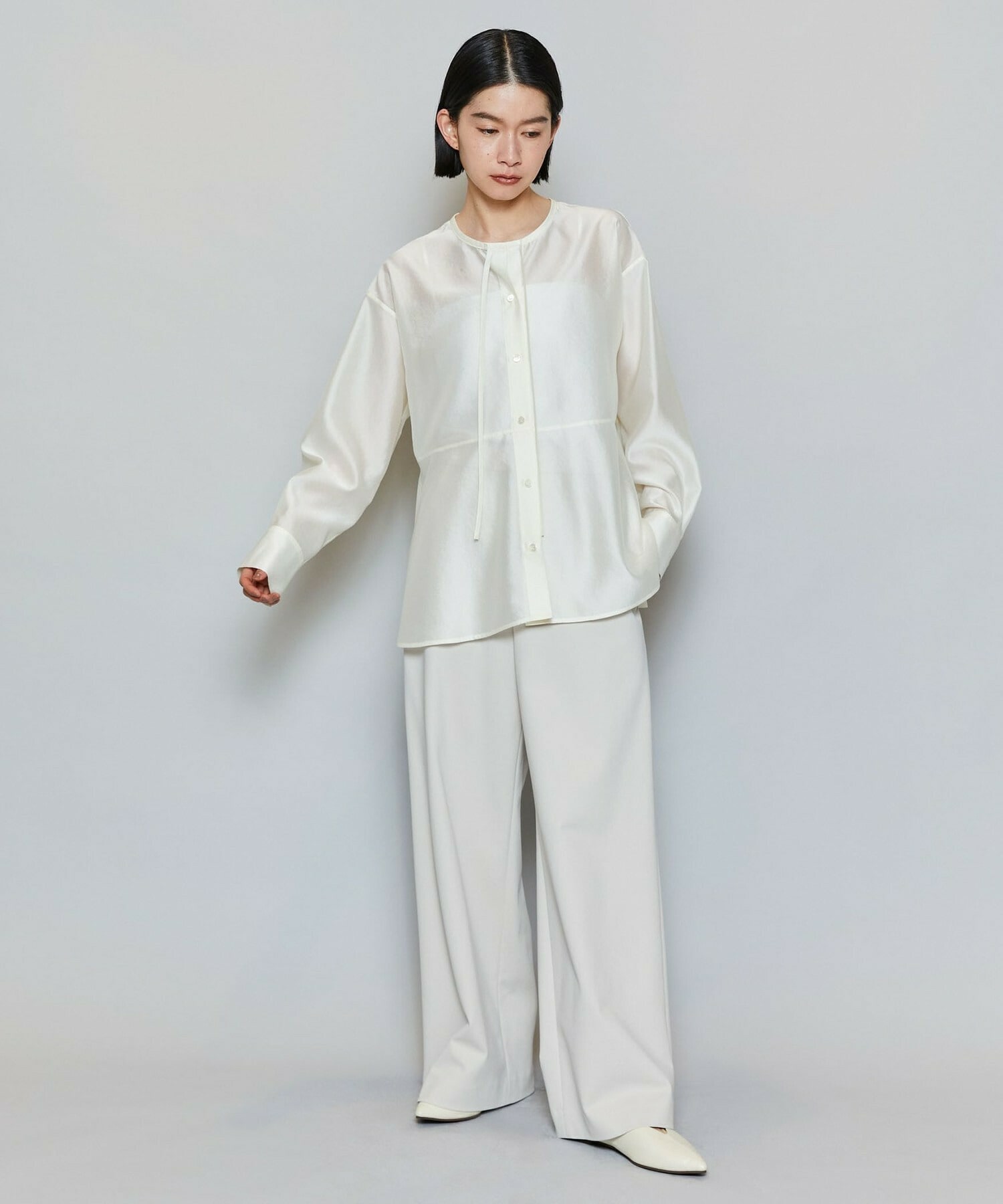 【MOGA】P/Cポンチワイドパンツ 詳細画像 ベージュ 13