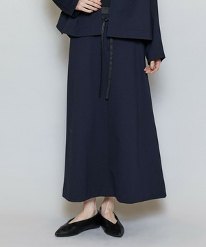 【MOGA】P/CポンチAラインロングスカート 詳細画像 ネイビー 1