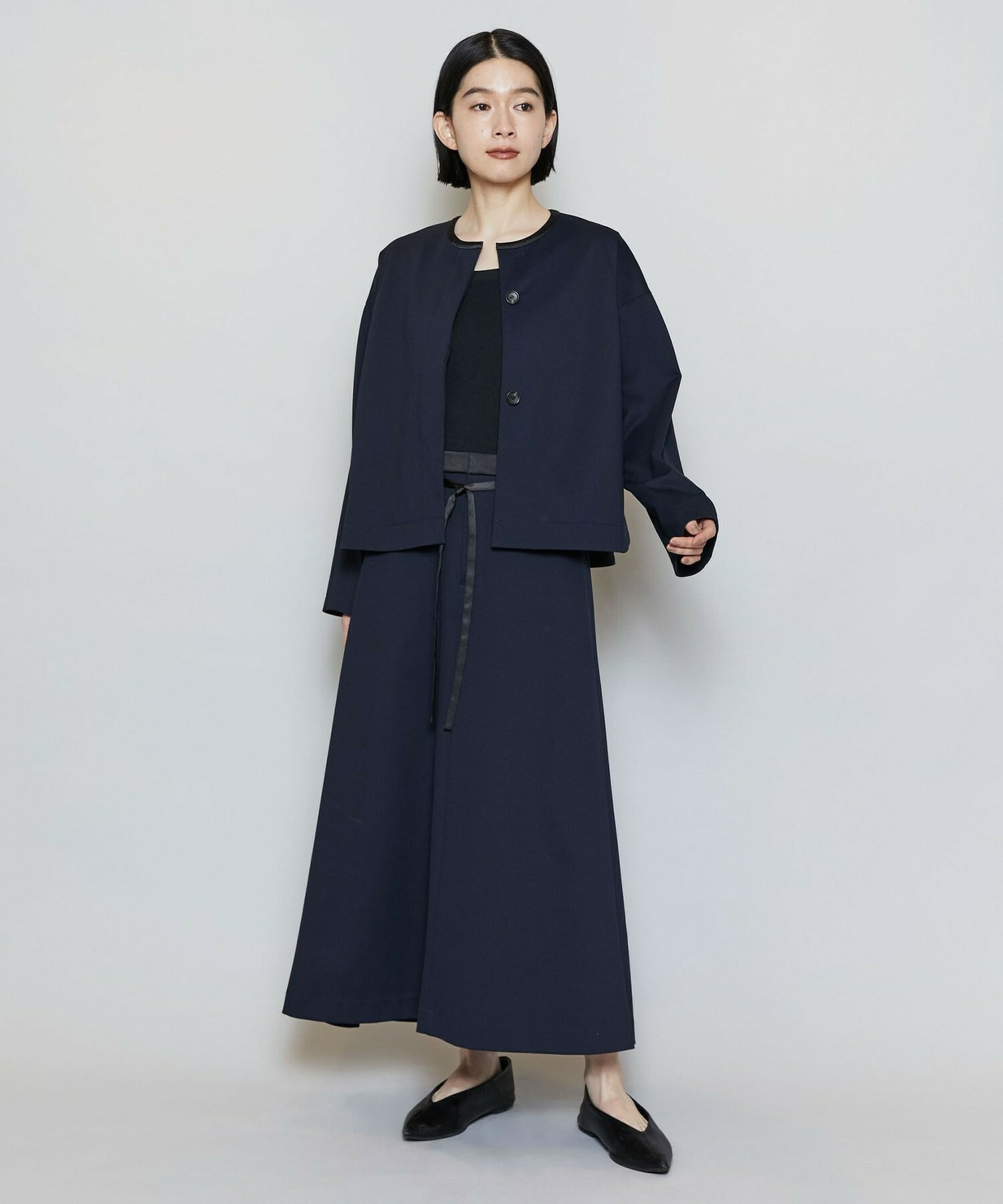 【MOGA】P/CポンチAラインロングスカート 詳細画像 ベージュ 1