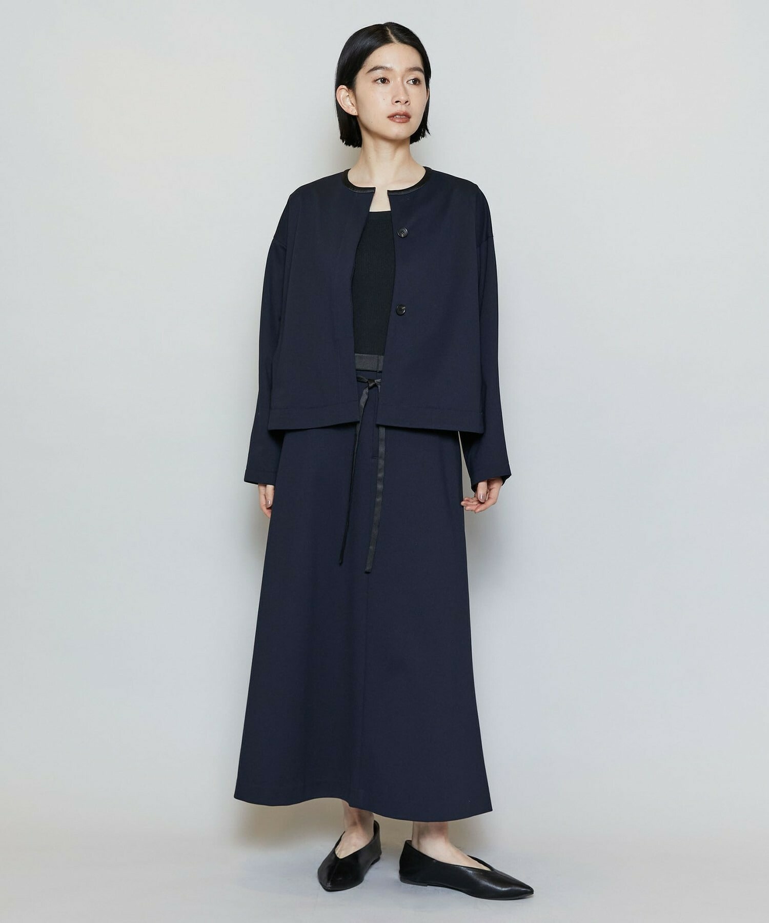 【MOGA】P/CポンチAラインロングスカート 詳細画像 ベージュ 10