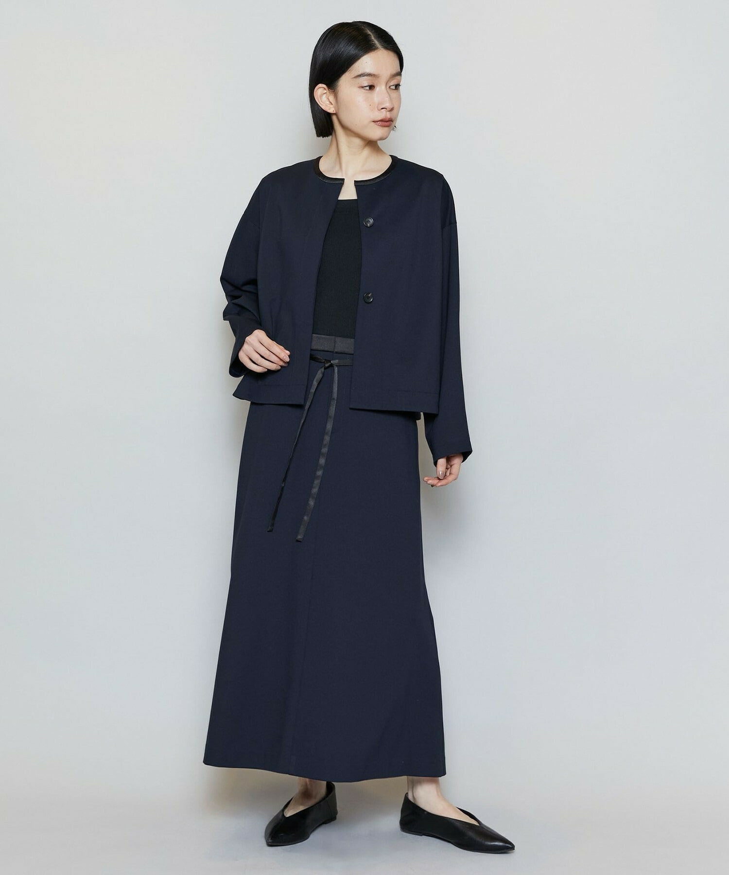 【MOGA】P/CポンチAラインロングスカート 詳細画像 ベージュ 3