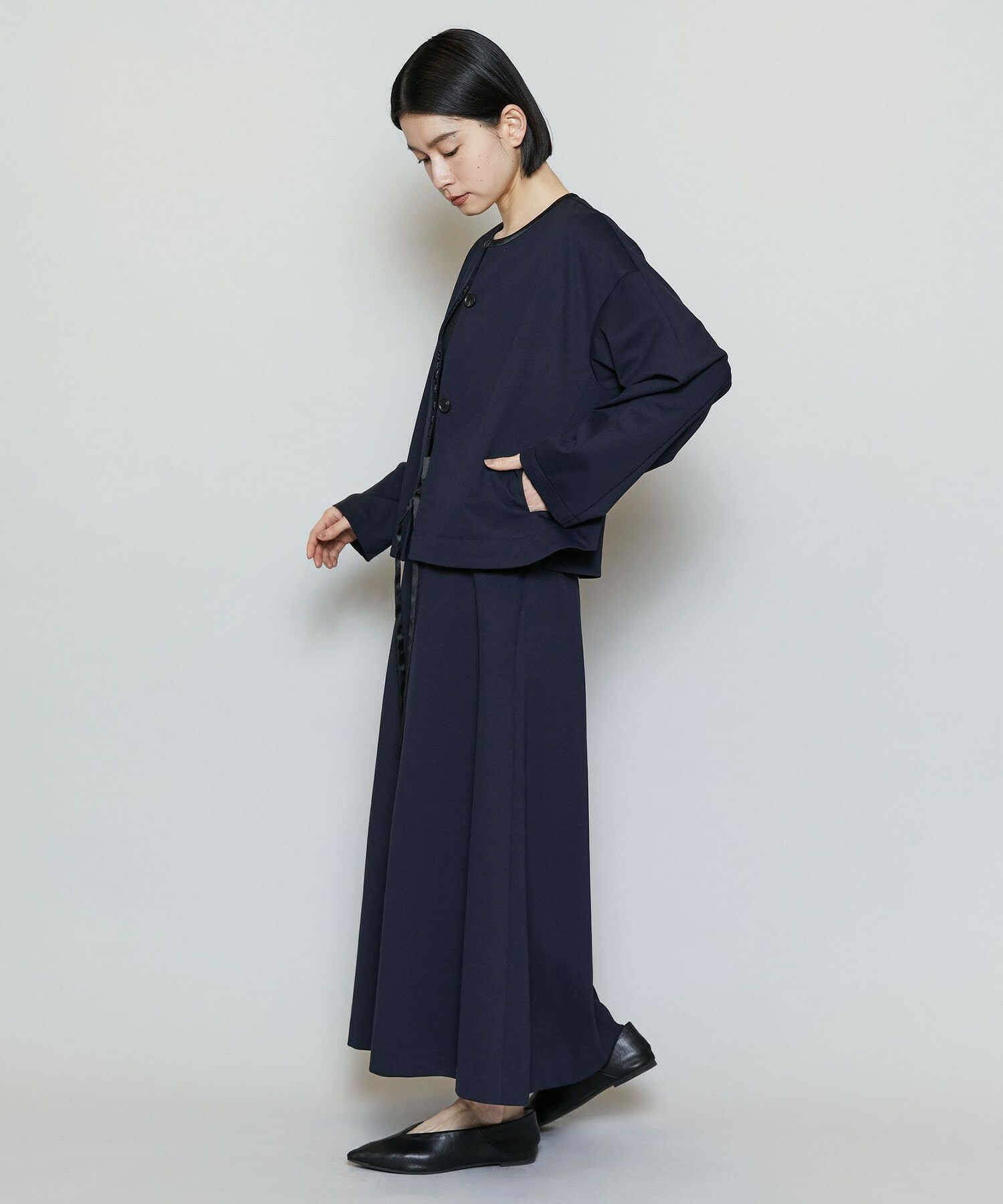 【MOGA】P/CポンチAラインロングスカート 詳細画像 ベージュ 5