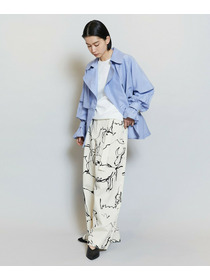 【MOGA】ナイロンリヨセルタッサーショートトレンチコート 詳細画像 ブルー系その他 17