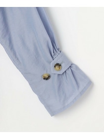 【MOGA】ナイロンリヨセルタッサーショートトレンチコート 詳細画像 ブルー系その他 26