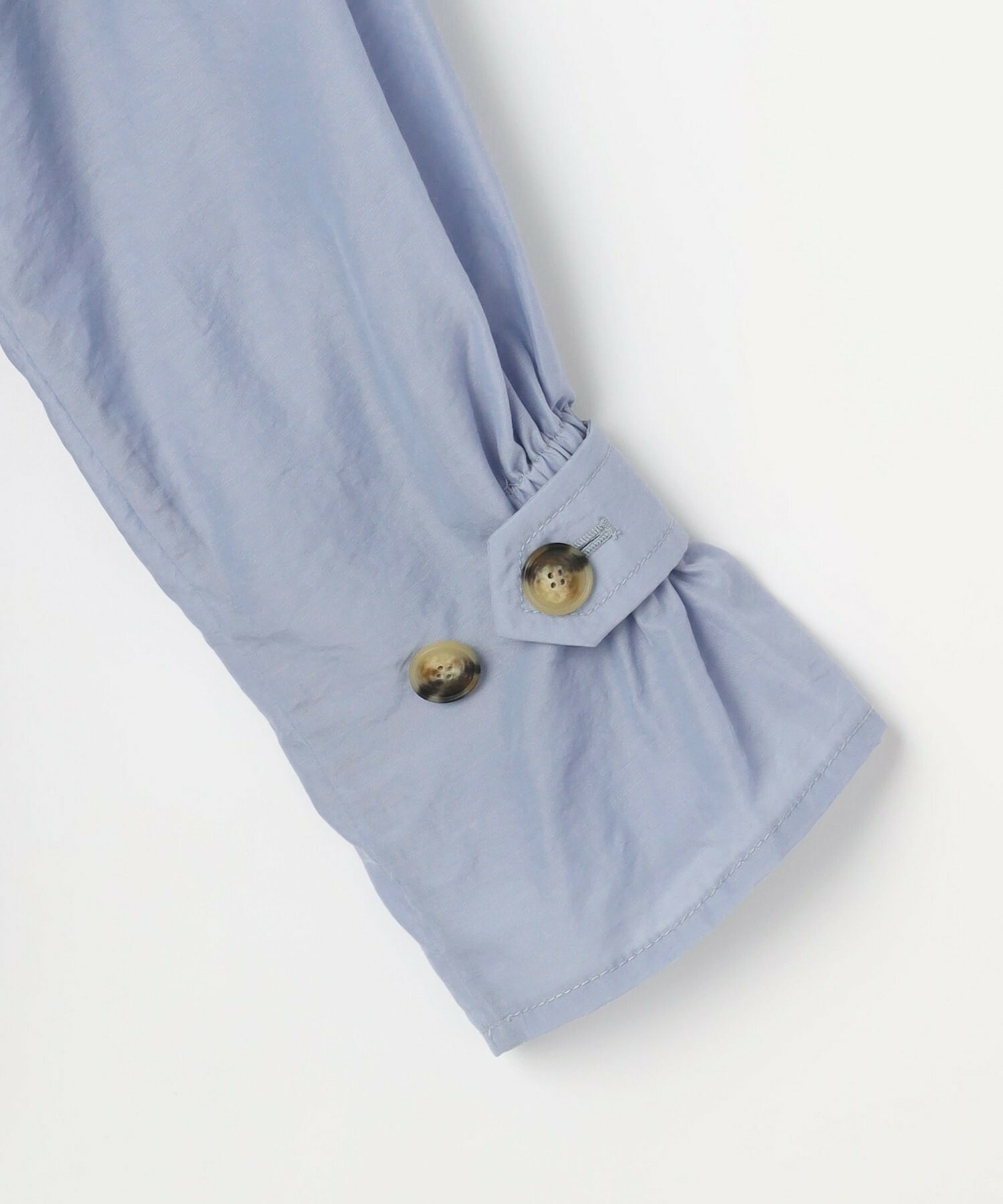 【MOGA】ナイロンリヨセルタッサーショートトレンチコート 詳細画像 ブルー系その他 26