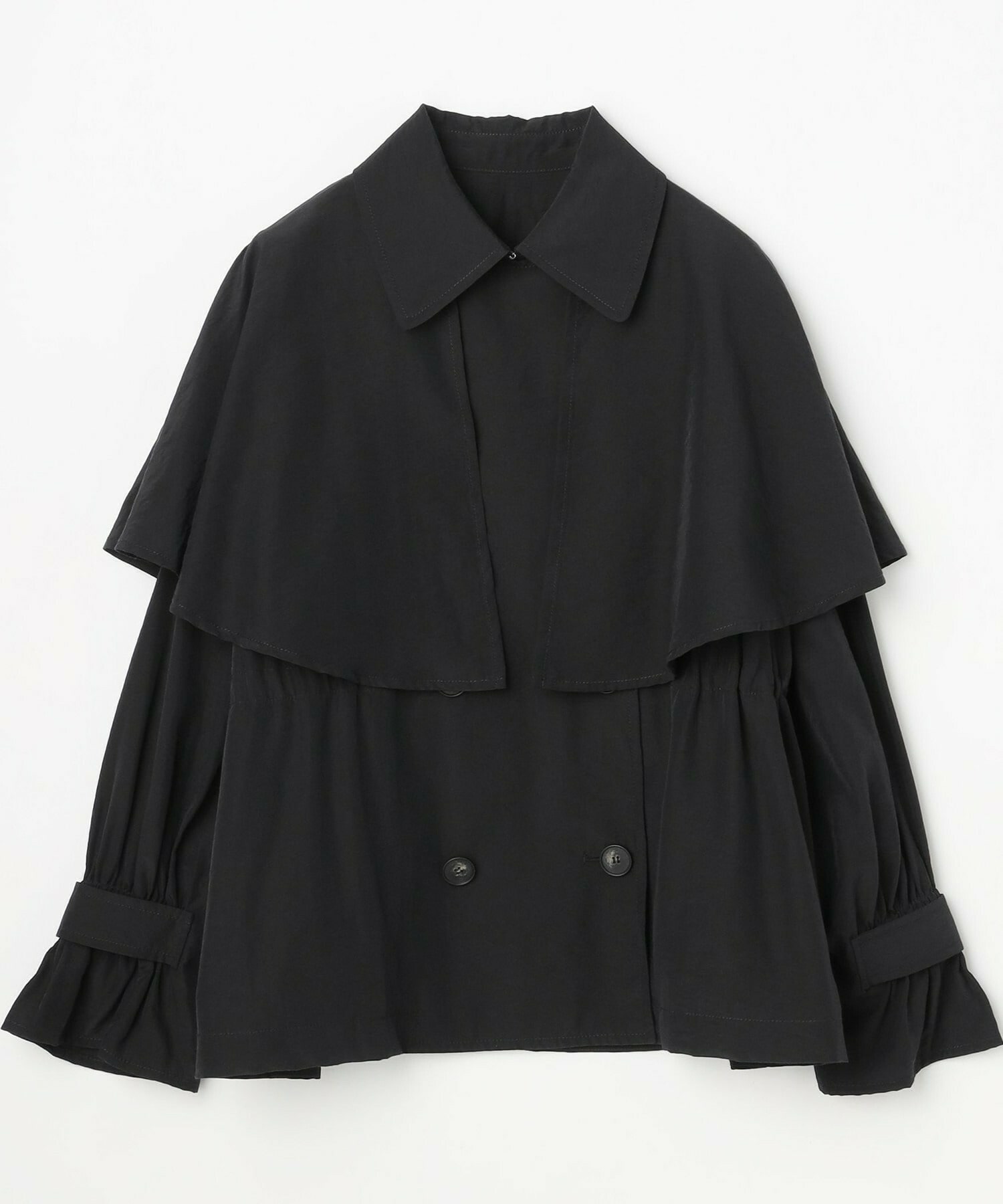 【MOGA】ナイロンリヨセルタッサーショートトレンチコート 詳細画像 ダークネイビー 2