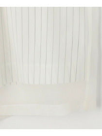 【MOGA】シアーストライプノーカラージャケット 詳細画像 ホワイト 26