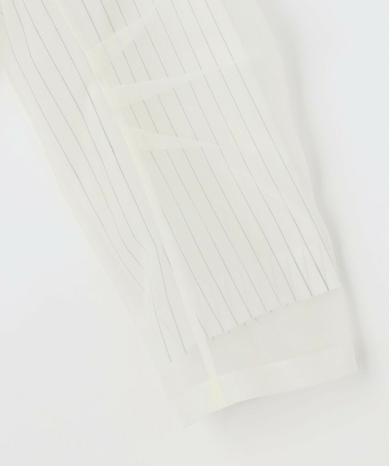 【MOGA】シアーストライプノーカラージャケット 詳細画像 ホワイト 25