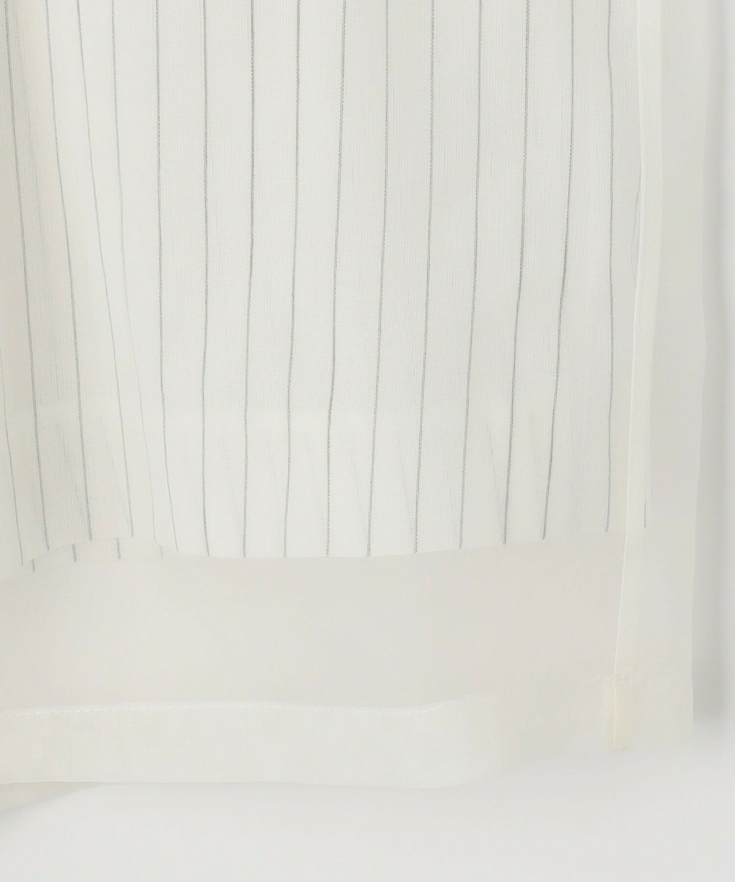 【MOGA】シアーストライプノーカラージャケット 詳細画像 ホワイト 26