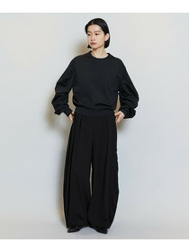 【MOGA】ソフトジョーゼットバレルパンツ 詳細画像 ブラック 10