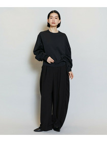 【MOGA】ソフトジョーゼットバレルパンツ 詳細画像 ブラック 19