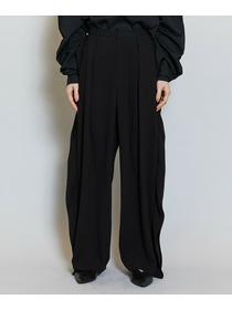 【MOGA】ソフトジョーゼットバレルパンツ 詳細画像 ブラック 20