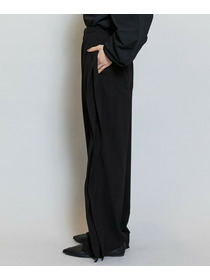 【MOGA】ソフトジョーゼットバレルパンツ 詳細画像 ブラック 22