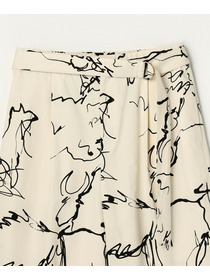 【MOGA】ドローイングプリントワイドパンツ 詳細画像 ブラック系その他 26