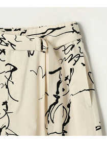 【MOGA】ドローイングプリントワイドパンツ 詳細画像 ブラック系その他 27