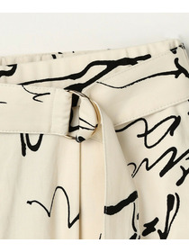 【MOGA】ドローイングプリントワイドパンツ 詳細画像 ブラック系その他 28