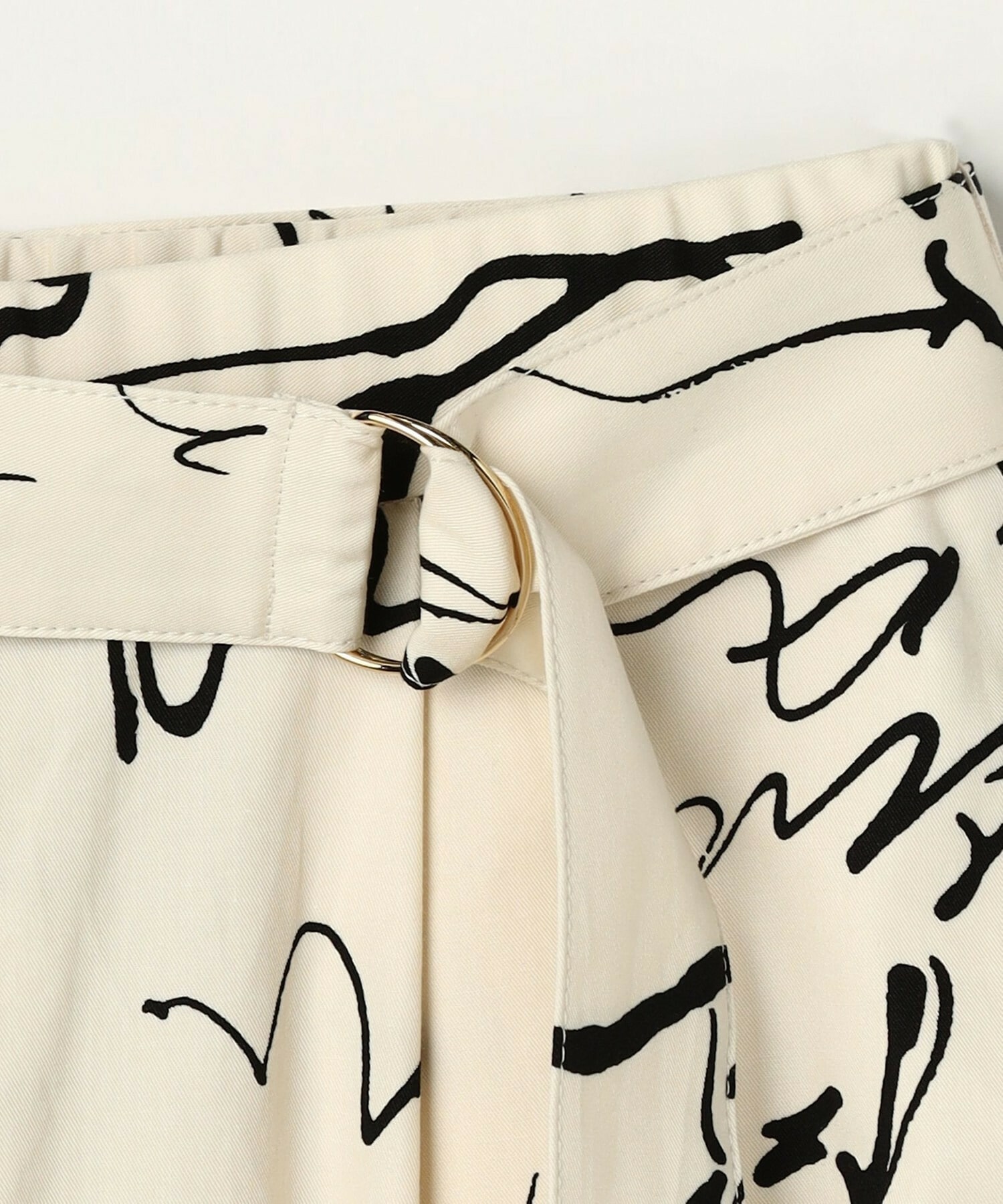 【MOGA】ドローイングプリントワイドパンツ 詳細画像 ブラック系その他 28