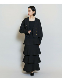 【MOGA】バルキーポリエステルニットジャケット 詳細画像 ブラック 19