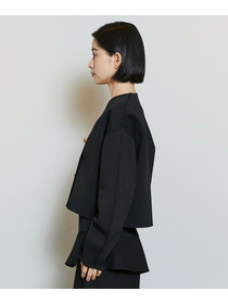 【MOGA】バルキーポリエステルニットジャケット 詳細画像 ブラック 22