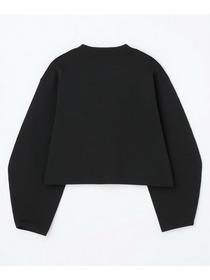 【MOGA】バルキーポリエステルニットジャケット 詳細画像 ブラック 25