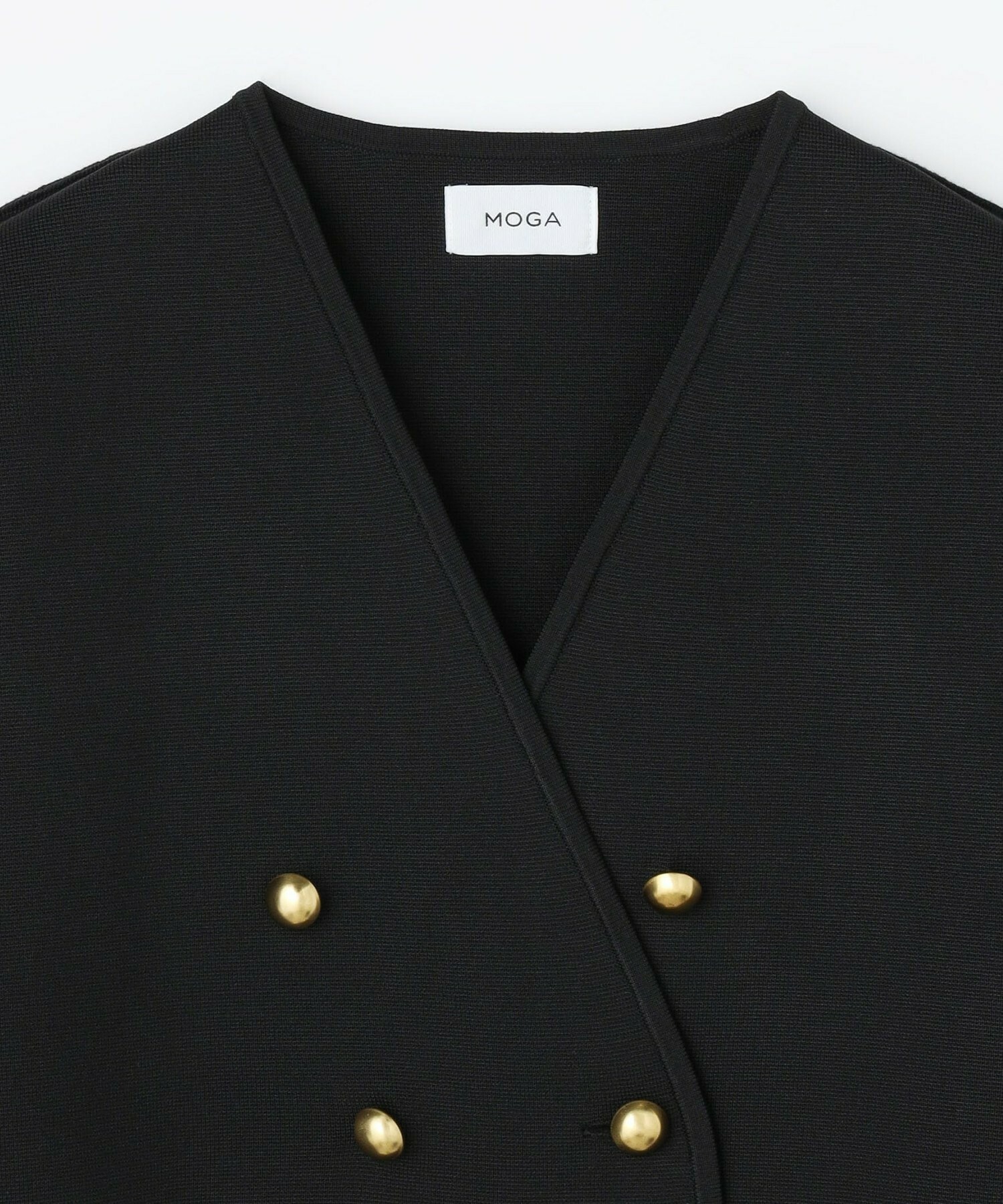 【MOGA】バルキーポリエステルニットジャケット 詳細画像 ブラック 26