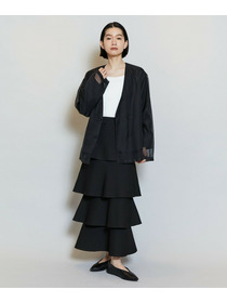 【MOGA】バルキーポリエステルニットスカート 詳細画像 ブラック 12