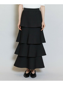 【MOGA】バルキーポリエステルニットスカート 詳細画像 ブラック 21